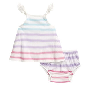 Infant Girl's Splendid Multistripe Dress, Size 18-24M​​​​​​​​​​​